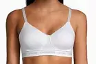 Calvin Klein QF6094 CK One Logo Wireless Lightly Lined Bralette White XL N6196