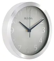 C4844 Winston Wall Clock, Pack of 1, Silver