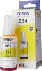Epson EcoTank 664 Yellow Genuine Ink Bottle, Amazon Dash Replenishment Ready
