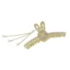 Bunnys Hair Claw Chinese Rabbit Hair Clip Ponytail Claw Tassel Hair Claw Clip