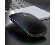 Wireless Bluetooth Mouse RGB Rechargeable Mice Wireless Computer Mause LED Backlit Ergonomic Gaming Mouse for Laptop PC 3600DPI