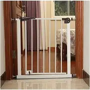 Baby Safety Gates Two-Way Switch, Pet Dog Stair Gate Automatic Rebound Reset Protection, H 76CM (Color : H 76CM, Size : W 145-152CM)