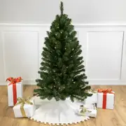 Northlight 4' x 25" Pre-Lit Noble Pine Artificial Christmas Tree- Clear Lights