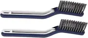FOMIYES Oven Clean Brush Set 2 Pack Stove Countertop Brush Oil Stain Removal Gas Stove Grill Bathroom Cleaning Products Grout Cleaner Soft Bristles