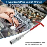T-Handle 21mm Hexagon Spark Plug Socket Wrench Spanner Socket Remover 315x87mm