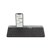 Logitech 920-009210 K580 Multi-Device Slim Wireless Keyboard with Cradle for Device, Graphite