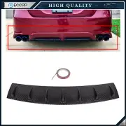 1 x Spoiler Lip Wing Carbon Style Rear Lower Bumper Diffuser 34"x6" ABS