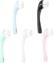 Gogogmee Ergonomic Handle Pcs Face Brush Set Soft Bristle Face Scrubbers for Makeup Brush Cleaner Random