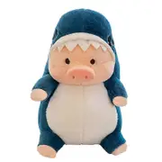 Pig plush stuffed toy, dinosaur pig shark pig plush pillow
