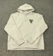 Stussy X Dover Street Market DSM World Tour Hoodie Mens XL Ash Heather NWT