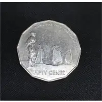 在飛比找蝦皮購物優惠-澳洲特殊錢幣50 cents 澳幣50分紀念幣2005年