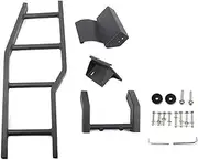 Aluminum Alloy Rear Door Climbing Ladder Tailgate Rack Trunk Shelf Compatible For Suzuki Jimny 2007-2017 Exterior Accessories