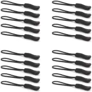 Zipper Pulls, 20PCS Upgraded Zipper Pull, Premium Black Zipper Pull Replacement