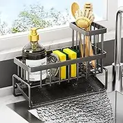 2 Tier Kitchen Dish Drying Rack Sink Organizer, Dish Racks with Drain Board, Dish Drying Rack for Kitchen Storage & Organisation