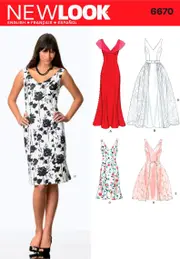 New Look Pattern 6670 Misses' Dresses