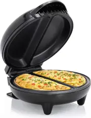 Elite Gourmet EOM205 Non-Stick Omelet Frittata Snack Pocket Maker for 2 Individu
