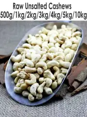 HEALTHY Fresh Raw Unsalted Cashews Nuts - Vitamins Iron Protein Fibre Rich