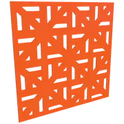 ProtectorAl 300 - 1200 x 300 - 1200mm Orange / Gloss White Mosaic Unframed Composite Deco Panel