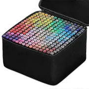 Alcohol Felt Pen Set - 30/40/60/80 Color Markers - Dual Brush - Manga Sketching Art School Supplies 80pcs