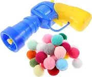 TOYANDONA 1Set Interactive Cat with Ball Launcher Launcher Balls for Training and Chasing Games Portable and Durable for Indoor and Outdoor Fun