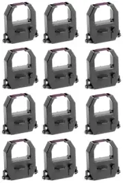 (12 Pack) AMANO PIX and TCX TIME CLOCK RIBBON CARTRIDGE, ALL MODELS, PURPLE INK