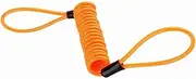 Zohisin Motorcycle Reminder Rope Cable Alarm Disc Lock Security Reminder Cable Orange 1.2M Cord Length