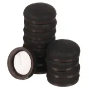 12 Pcs Felt Furniture Slider, 0.98" Round Sliding Pad Table Leg Protector, Black