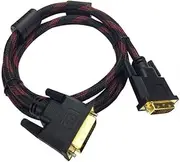 Premium DVI DVI-D 24+1 M/M Cable Male to Male Cord for PC HDTV LCD Computer Laptop Monitor Display