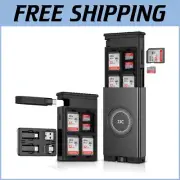 Sturdy 24 Slot SD Card Reader Case with High-Speed USB C for Travel Convenience