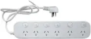 Generic 6 Way Powerboard with 6 switches and Surge Overload Protection