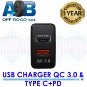 Power Outlet Dual USB Car Charger + Type C+PD 5V 2.1A Input Adapter for Toyota (for: Toyota)