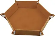 Dice Box, PU Leather Holder, Portable Dice Holder and Storage Trays for Board Games, Dice Tray and Storage for Christmas, Family, Friends