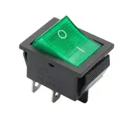 Waterproof Green Rocker 4 Pins 16A 250V AC DPST Easy to Operate