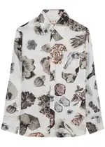 Marni Printed Silk-satin Shirt - Black - 40 (UK8 / S) 40 (UK8 / S)