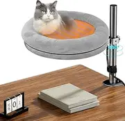 Cat Desk Bed, Desktop Kitten Furniture, Pet Mat Attachment, Kitten Bed Shelf, Comfortable Cat Bed, Desktop Cat Accessory, Tabletop Kitten Bed, Study Room Shelf, Dorm Kitten Bed, Pet Mat Shelf, Desk Ca