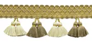 Gold, Ivory, Beige / 3.25" Tassel Fringe Trim / Golden Birch [By The Yard]