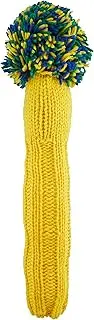 Jan Craig Handmade Headcover for Fairway Woods Yellow/Kelly/Indigo