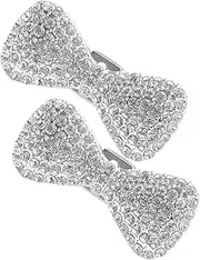 iplusmile 2pcs Cute Rhinestone Bow Stylish Decoration for Women Car Interior Design Sparkly Vent Accessories for