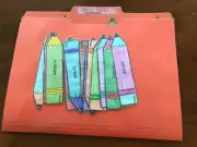 Pencil Pals! Contractions Grade 3-4 language art file folder game teacher