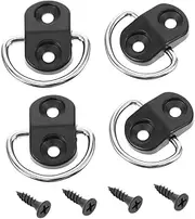 ZUNOXAZ 2 Sets Heavy Duty Cargo Net Hooks for Cars Trucks Tie Down Anchors for Secure Luggage Cargo Strong Adaptable Design with Rings Screws for Enhanced Storage