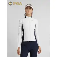 在飛比找ETMall東森購物網優惠-美國PGA 2022新品秋冬款高爾夫球服女士馬甲加厚夾棉防風