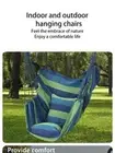 Portable Outdoor Hammock, Swing Chair, with 2 Pillows, Swing Hanging Chair