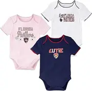 Outerstuff NHL Newborn Infants Girls 3rd Period 3 Piece Creeper Bodysuit Set