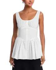Proenza Schouler White Label Bader Poplin Top