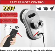 Robot Window Cleaner New Automatic Cleaning Smart Remote Control Tool Home 220V