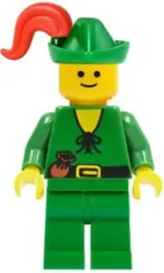 LEGO Castle Forestman minifigure 6077 Red Plume
