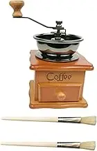 Zerodeko 1 Set Manual Coffee Machine Hand Coffee Mill Portable Espresso Maker Espresso Concentrate Vintage Grinder Roller Manual Coffee Grinder Travel Coffee Maker Espresso Machine Ceramics
