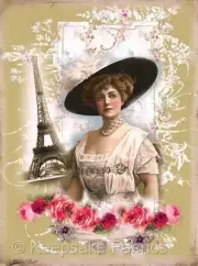 Whimsy Dust Victorian Lady Quilt Block Multi Szs FrEE ShiP WoRld Wide (S10