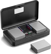 BLN-1 (1600mA) Camera Battery Multifunctional Charger Set (Including Two Batteries) Compatible with Sony/Canon/Nikon/Fujifilm/Panasonic/Olympus/Pentax Camera