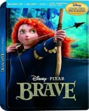 Brave 3D Collectible SteelBook [BR3D + Blu-ray + DVD + Digital, 5-Disc] NEW